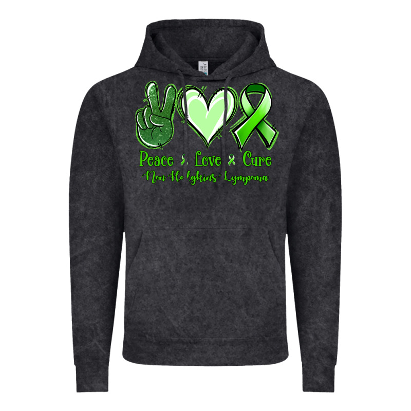 Peace Love Cure Non Hodgkins Lympoma Vintage Hoodie by Jasminsmagicworld | Teevron