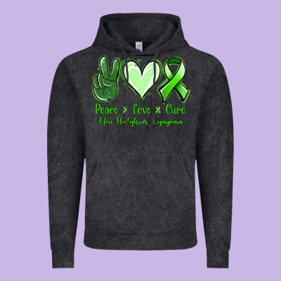 Peace Love Cure Non Hodgkins Lympoma Vintage Hoodie Designed By Jasminsmagicworld