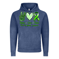 Vintage Denim Peace Love Cure Non Hodgkins Lympoma Vintage Hoodie - Jasminsmagicworld