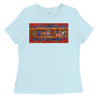 Baby Blue armed forces day veteran Ladies Tee - Artiststas
