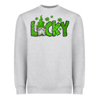 Heather Grey lucky gnome st patricks day Heavyweight Sweatshirt - Jasminsmagicworld