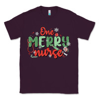 Plum one merry nurse Classic Tee - MaliasSmallBusiness