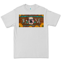Western Heifer Mom With Sunflowers And Turquoise License Plate Premium Tee | Teevron