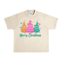 Sandshell merry christmas glitter trees Urban Heavy Tee - MaliasSmallBusiness