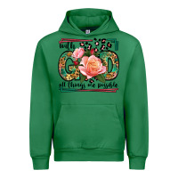 Emerald With god all things are possible leopard frame Urban Hoodie - LillyAllenDesigns