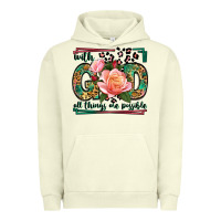 With God All Things Are Possible Leopard Frame Urban Hoodie | Teevron