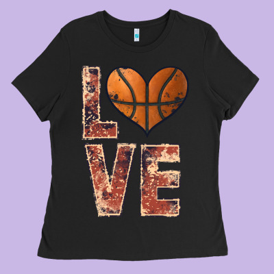 Basketball Love Ladies Tee Designed By Jahusdesignshop