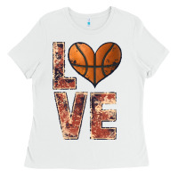 White basketball love Ladies Tee - JahusDesignShop