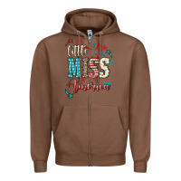 Chestnut Little miss America 4th of july Zipper Hoodie - HowdyJamesFarm
