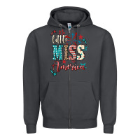 Smoke Little miss America 4th of july Zipper Hoodie - HowdyJamesFarm