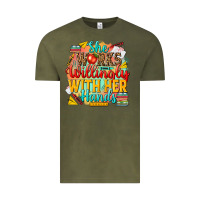 Vintage Olive she works willingly with her hands teacher Vintage Tee - NancyCooperArtShop