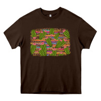 Chocolate Brown cinco de mayo cactus Heavy Core Tee - Artiststas