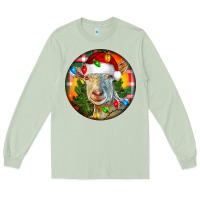 Matcha Saanen Goat Christmas Long Sleeve Tee - LillyAllenDesigns