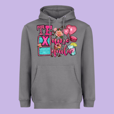 Te Quila Te Amo Heavyweight Hoodie Designed By Oliviacreatesart