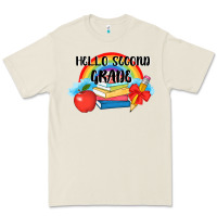 Back To School Hello Second Grade 3200x2400 Premium Tee | Teevron