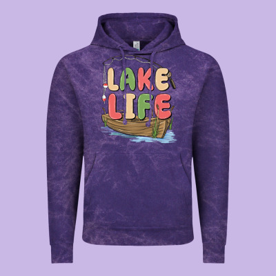 Lake Life Vintage Hoodie Designed By Maliassmallbusiness
