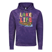 Cloud Purple lake life Vintage Hoodie - MaliasSmallBusiness