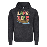 Vintage Black lake life Vintage Hoodie - MaliasSmallBusiness