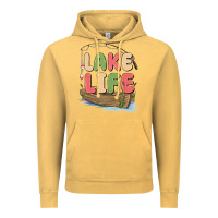 Vintage Mustard lake life Vintage Hoodie - MaliasSmallBusiness