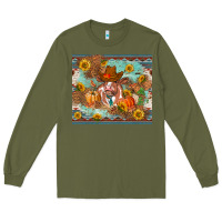 Army Green Fall heifer cow Long Sleeve Tee - RanaPortraitStore