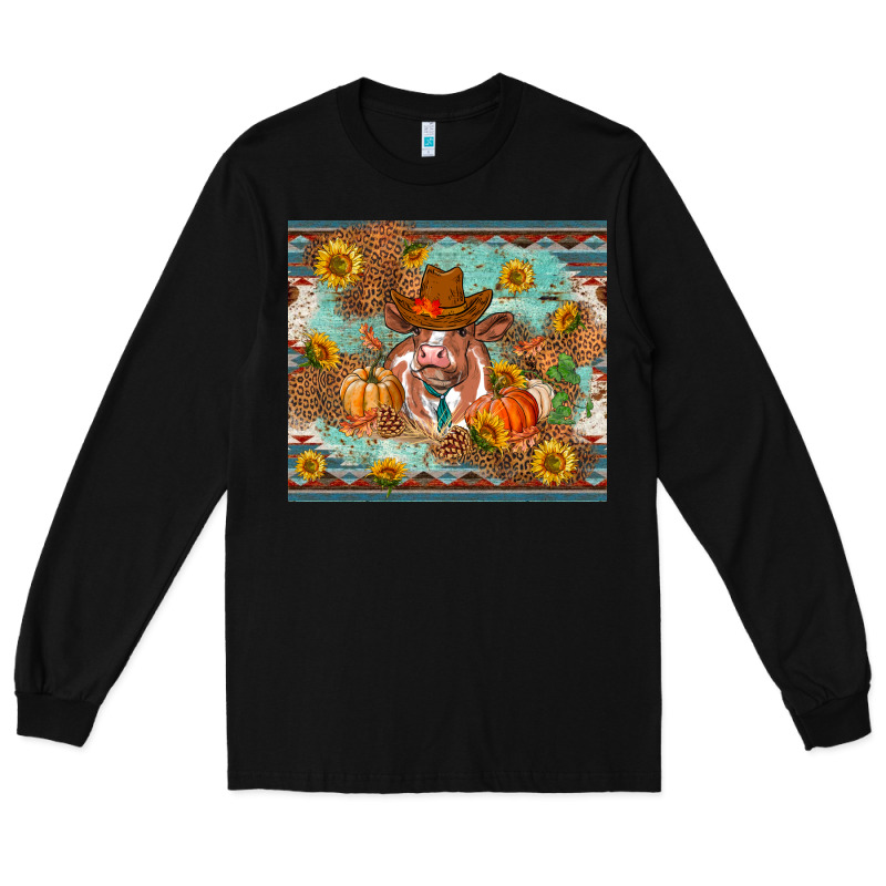 Fall Heifer Cow Long Sleeve Tee by RanaPortraitStore | Teevron