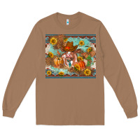 Toasted Coconut Fall heifer cow Long Sleeve Tee - RanaPortraitStore