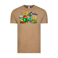 Vintage Coffee teacher coffee cups Vintage Tee - NancyCooperArtShop