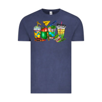 Vintage Denim teacher coffee cups Vintage Tee - NancyCooperArtShop