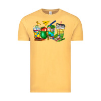 Vintage Mustard teacher coffee cups Vintage Tee - NancyCooperArtShop