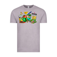 Vintage Zinc teacher coffee cups Vintage Tee - NancyCooperArtShop