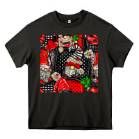Asphalt ladybug gnomes seamless pattern Heavy Core Tee - BundleAndBundleShop