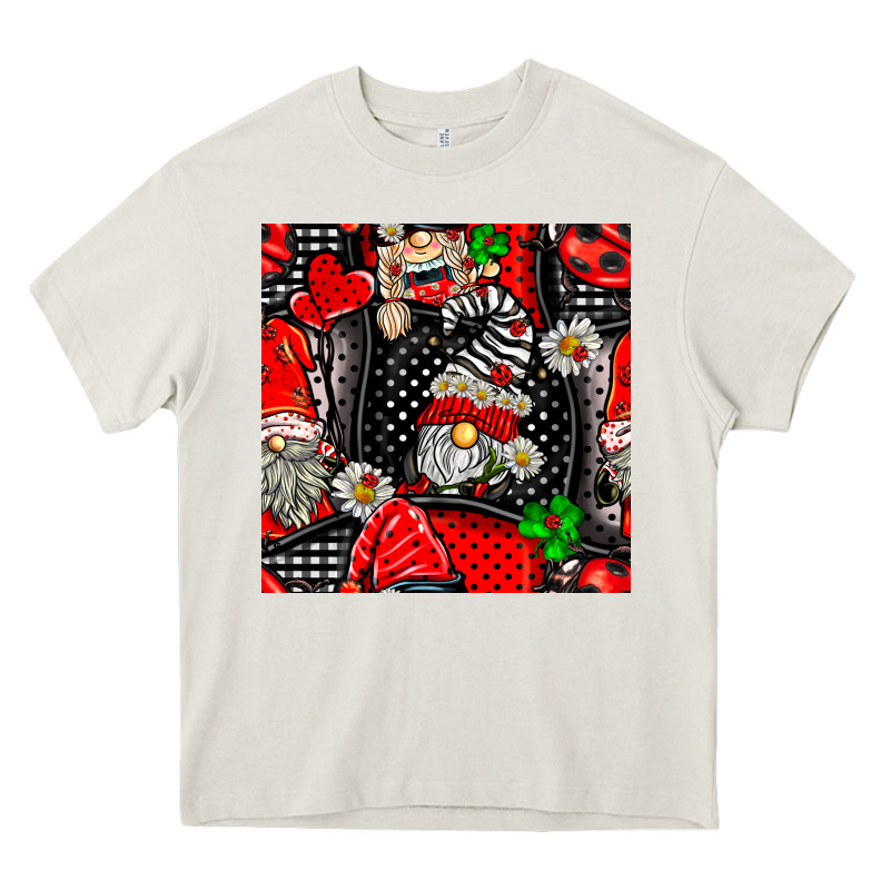Ladybug Gnomes Seamless Pattern Heavy Core Tee by BundleAndBundleShop | Teevron