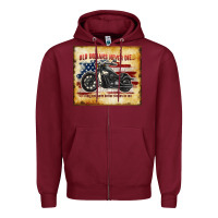 Burgundy old indians never die Zipper Hoodie - TumblerDesignByShophia