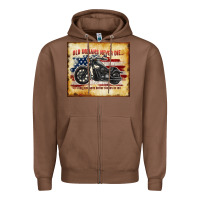 Chestnut old indians never die Zipper Hoodie - TumblerDesignByShophia