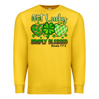Lemon St. Patrick's Not lucky simply blessed Premium Sweatshirt - OliviaCreatesArt