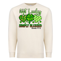 Sandshell St. Patrick's Not lucky simply blessed Premium Sweatshirt - OliviaCreatesArt
