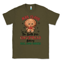 Army Green mrs claus the north pole gingerbread bakery real g Classic Tee - MaliasSmallBusiness