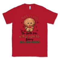 Red mrs claus the north pole gingerbread bakery real g Classic Tee - MaliasSmallBusiness