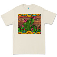 Bone sunflowers turquoise serape cactus tumbler Premium Tee - Artiststas