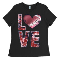 Black football love Ladies Tee - JahusDesignShop