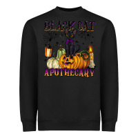 Black black cat apothecary Heavyweight Sweatshirt - BarkalooDesign