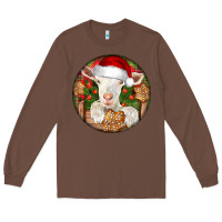 Chestnut Baby Cashmere Goat Christmas Long Sleeve Tee - LillyAllenDesigns
