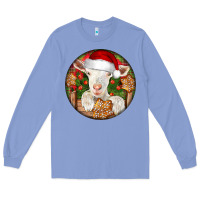Colony Blue Baby Cashmere Goat Christmas Long Sleeve Tee - LillyAllenDesigns
