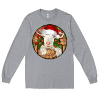 Heather Grey Baby Cashmere Goat Christmas Long Sleeve Tee - LillyAllenDesigns