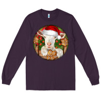 Plum Baby Cashmere Goat Christmas Long Sleeve Tee - LillyAllenDesigns