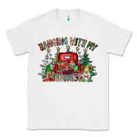 White hanging with my gnomies Classic Tee - CowhideDigitalArt
