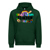 Forest Green Kindergarten Teacher Life Urban Hoodie - LillyAllenDesigns
