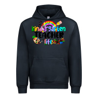 Navy Kindergarten Teacher Life Urban Hoodie - LillyAllenDesigns