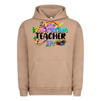 Pigment Burro Kindergarten Teacher Life Urban Hoodie - LillyAllenDesigns