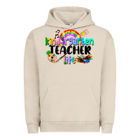 Pigment French Oak Kindergarten Teacher Life Urban Hoodie - LillyAllenDesigns